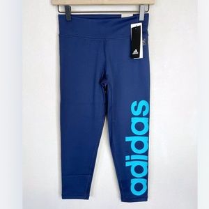 Adidas 3/4 Mid Rise Mix Fab Leggings